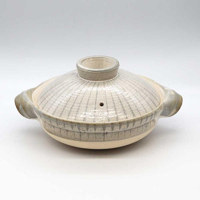 NAGATANIEN IGA Donabe 2-4 People 26.5cm TOKUSA Pattern Clay Pot