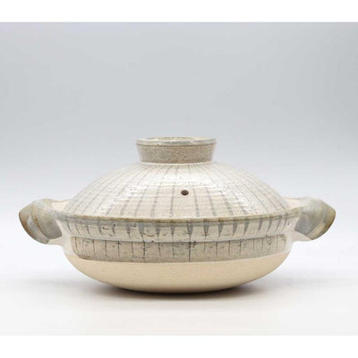 NAGATANIEN IGA Donabe 2-4 People 26.5cm TOKUSA Pattern Clay Pot