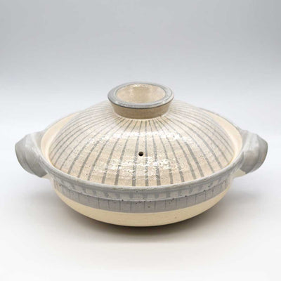 NAGATANIEN IGA Donabe 3-5 People 30.5cm TOKUSA Pattern Clay Pot