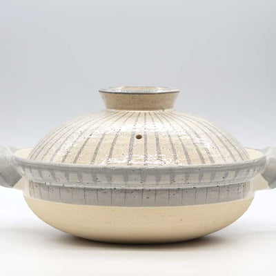 NAGATANIEN IGA Donabe 3-5 People 30.5cm TOKUSA Pattern Clay Pot