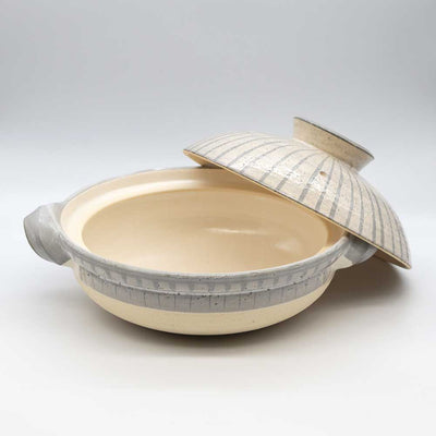 NAGATANIEN IGA Donabe 3-5 People 30.5cm TOKUSA Pattern Clay Pot