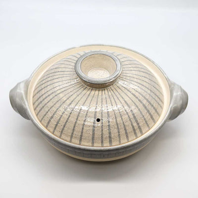 NAGATANIEN IGA Donabe 3-5 People 30.5cm TOKUSA Pattern Clay Pot