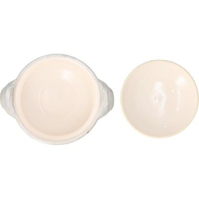 NAGATANIEN IGA Donabe 1-2 People 20.5cm Personal Size TOKUSA Pattern Clay Pot