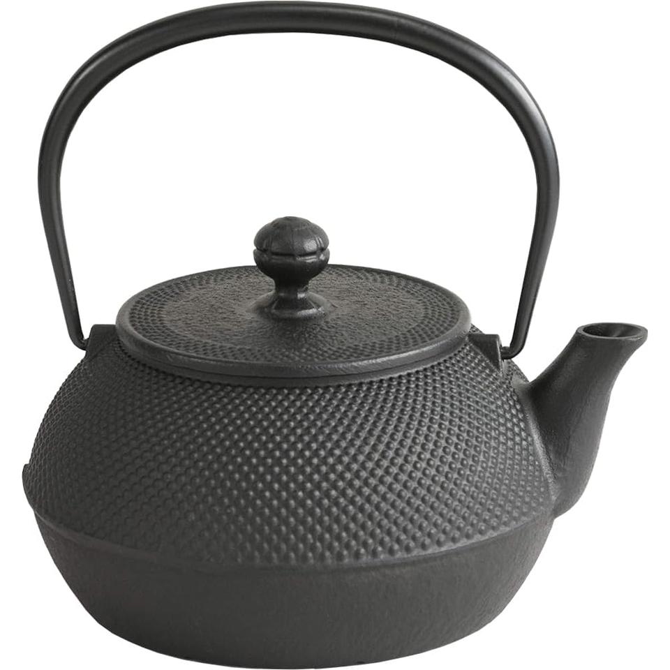 IWACHU 0.9L Tetsubin Cast Iron Kettle Round ARARE "Hailstone Pattern"