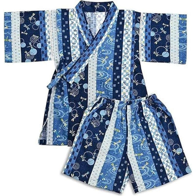 Kid's Jinbei 100cm-150cm Boys Dragonfly Blue