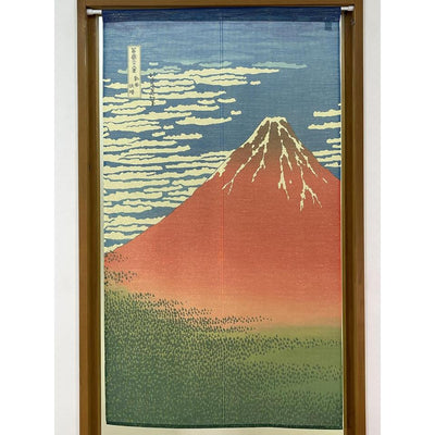 NOREN Japanese Doorway Curtain UKIYOE Correction Golden Threads