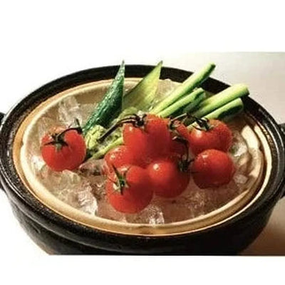 NAGATANIEN Steam Donabe 2-4 People 27cm Black Clay Pot