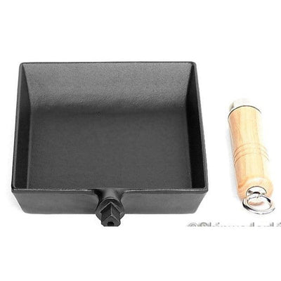 Iwachu Tamagoyaki Pan 18 x15cm Cast Iron Nambu Tekki