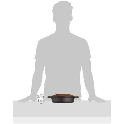 OIGEN Cast Iron Pot w/Lid for Gyoza Sukiyaki Nambu Tekki 20cm 2ppl IH Japan