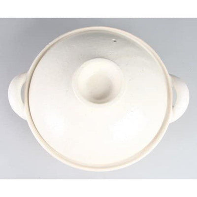 NAGATANIEN Steam Donabe Clay Pot Large 31cm White