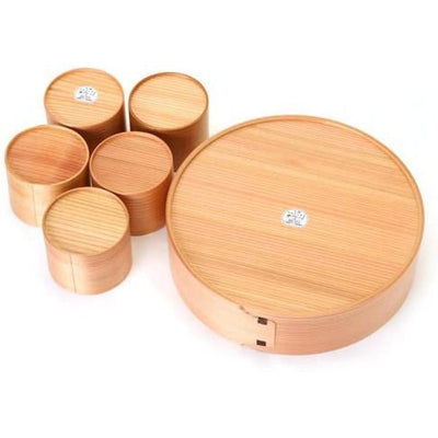 AKITA Cedar Mage Wappa Somen Set 5 Cups