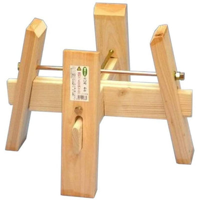 Wooden stand for 2-Sho Stone Mochitsuki Mortar