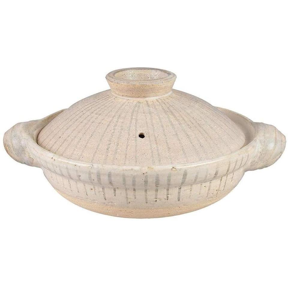 NAGATANIEN IGA Donabe Clay Pot TOKUSA Pattern 26.5cm 2-4 People