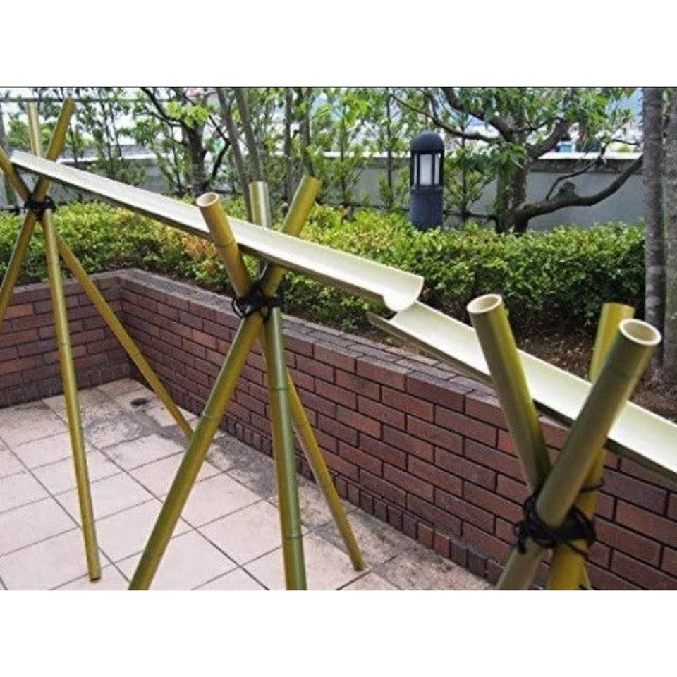 1.3x1.3m Artificial Bamboo Set for Nagashi Somen Flowing Noddle Soba w/stand