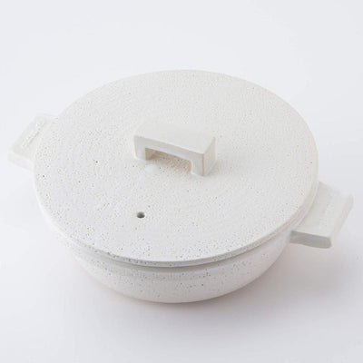 NAGATANIEN Bistro Donabe 2-3 People 23cm Clay Pot White