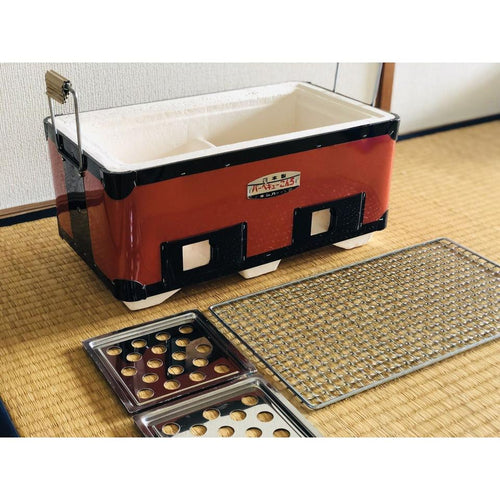 KINKA 37.5x21.5cm Shichirin Japanese Hibachi for Chrcoal (Diatomite)