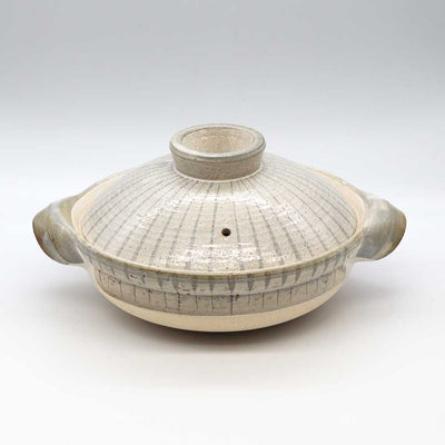 NAGATANIEN IGA Donabe 2-4 People 26.5cm TOKUSA Pattern Clay Pot