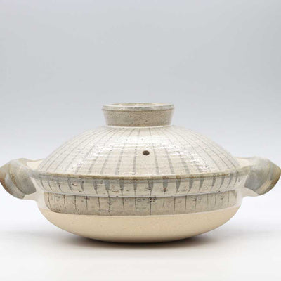 NAGATANIEN IGA Donabe 2-4 People 26.5cm TOKUSA Pattern Clay Pot