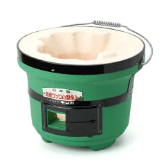 KINKA  BBQ Konro 1-2ppl Charcoal Grill Shichirin Green