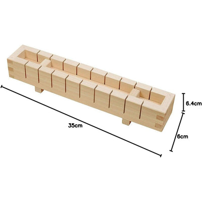 Sushi Party! 10 Cut Oshizushi Making Kit Wooden Press Sushi
