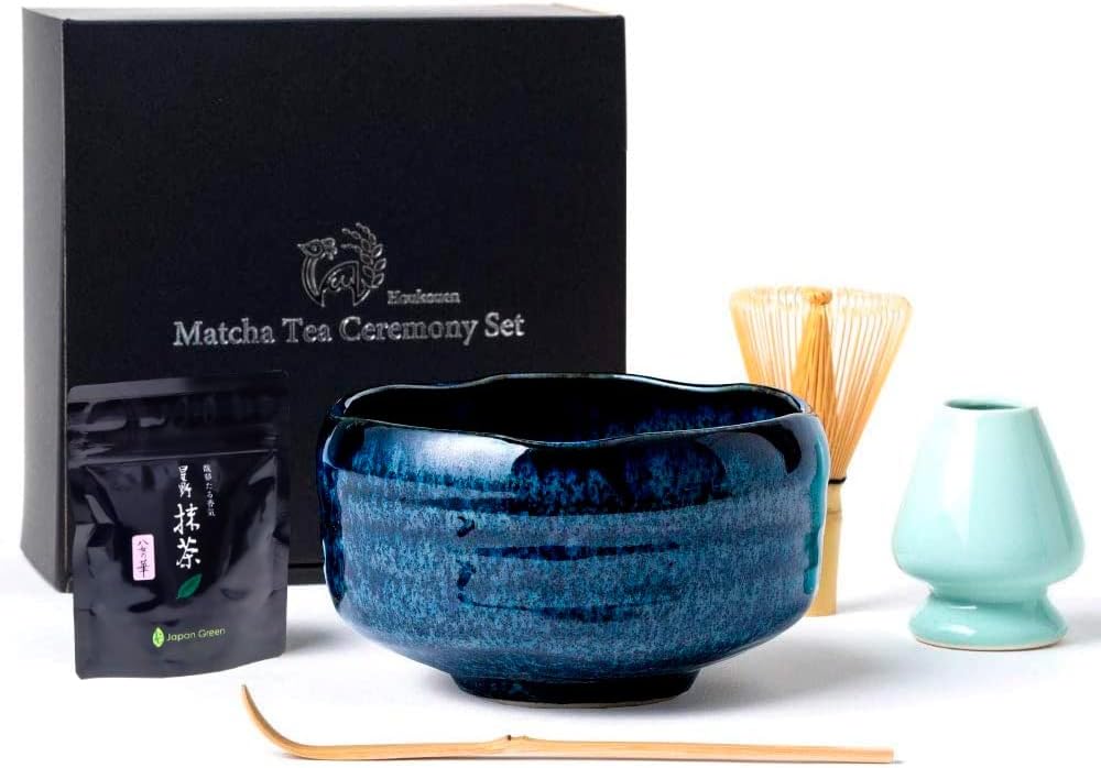 Matcha Ceremony Full Set RURI Navy Blue Made in Japan