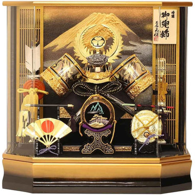 Kabuto Display Boys Ceremony Black & Gold Ieyasu Tokugawa