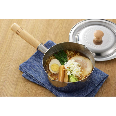 Japanese YUKIHIRA Pot 16cm Stainless Steel Gas/Induction