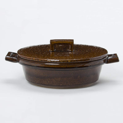 NAGATANIEN Bistro Donabe 2-3 People 23cm Clay Pot AME Brown