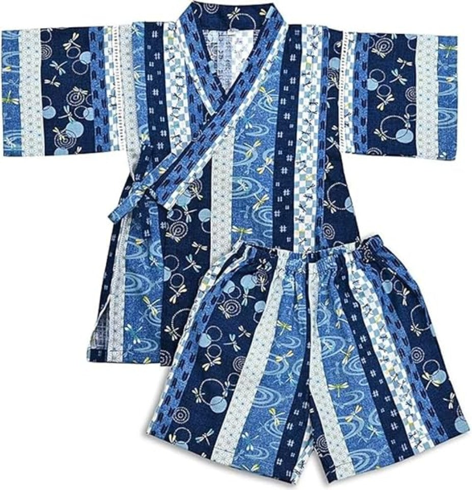 Kid's Jinbei 100cm-150cm Boys Dragonfly Blue