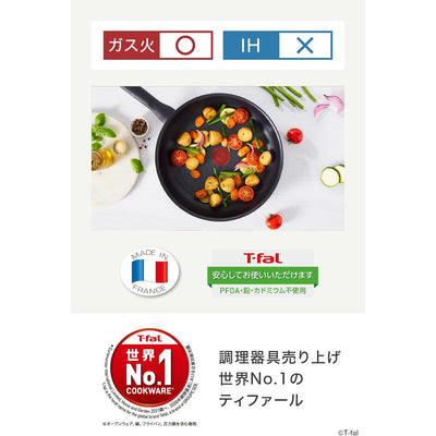 T-fal Non-stick Frying Pan 24cm 1-2ppl Red