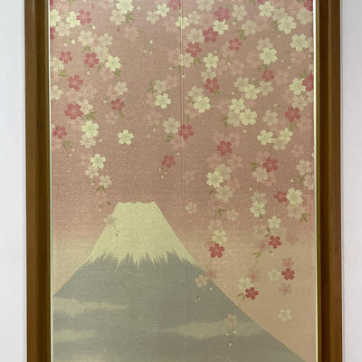 NOREN Japanese Doorway Curtain UKIYOE Correction Golden Threads