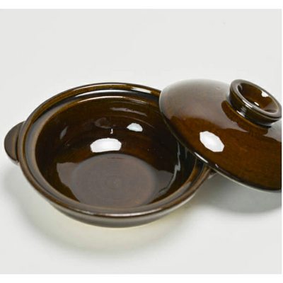 NEW MODEL NAGATANIEN IGA Donabe 1-2 People 19cm Brown Clay Pot