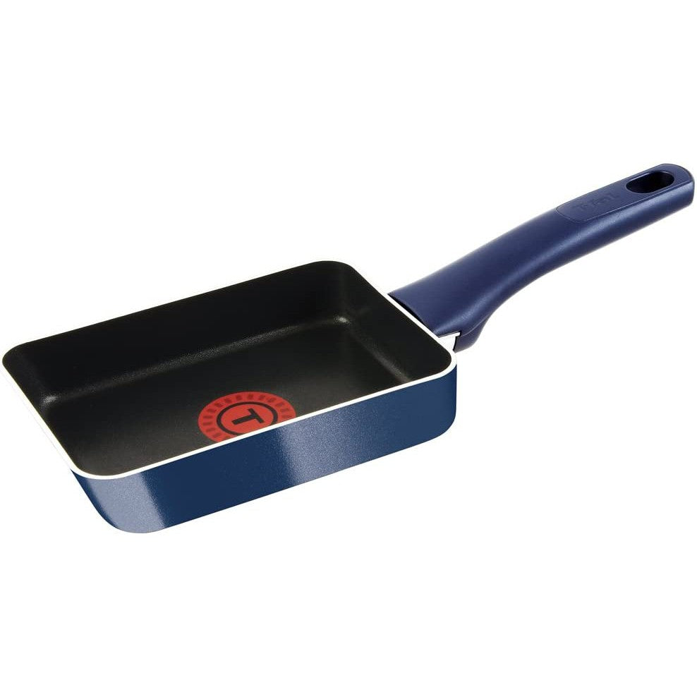 T-fal 4-Layers Tamagoyaki Pan 18 x12cm Frying Pan Blue C55118