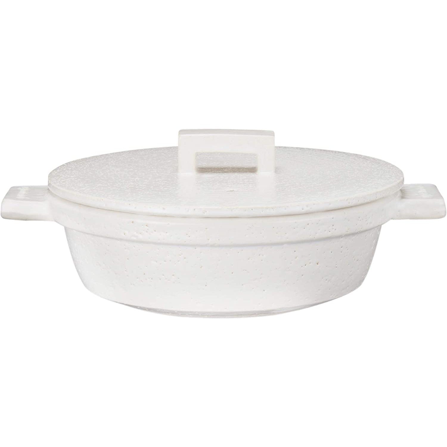 NAGATANIEN Bistro Donabe 2-3 People 23cm Clay Pot White