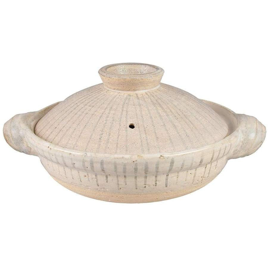 NAGATANIEN IGA Donabe Clay Pot TOKUSA Pattern 26.5cm 2-4 People 