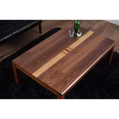 Wooden Kotatsu Table Foot Heater 120 x 80cm Rectangle