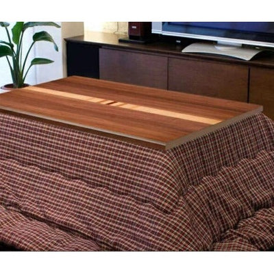 Wooden Kotatsu Table Foot Heater 120 x 80cm Rectangle